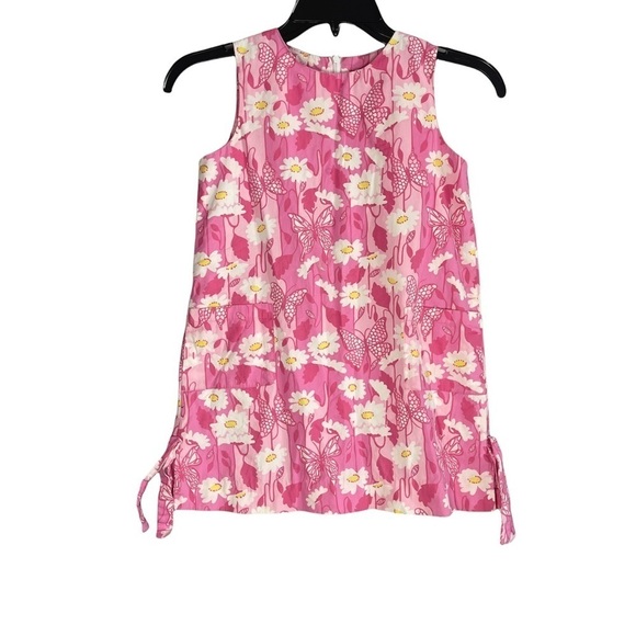 Lilly Pulitzer Other - Vintage Lilly Pulitzer Youth Pink Floral Daisy Easter Dress Size 6